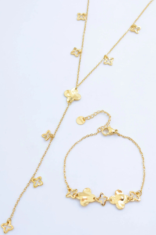 Mayorista Bijoux Mystères - Juego de joyas de acero inoxidable