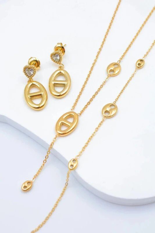 Grossiste Bijoux Mystères - Parure avec motifs nez de cochon