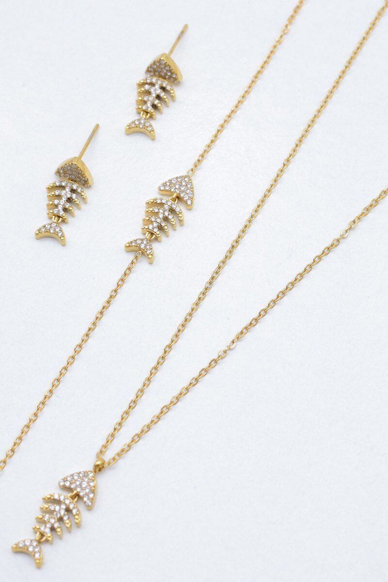 Mayorista Bijoux Mystères - Juego de joyas de acero inoxidable
