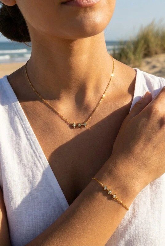 Grossiste Bijoux Mystères - Parure de bijoux en acier inoxydable