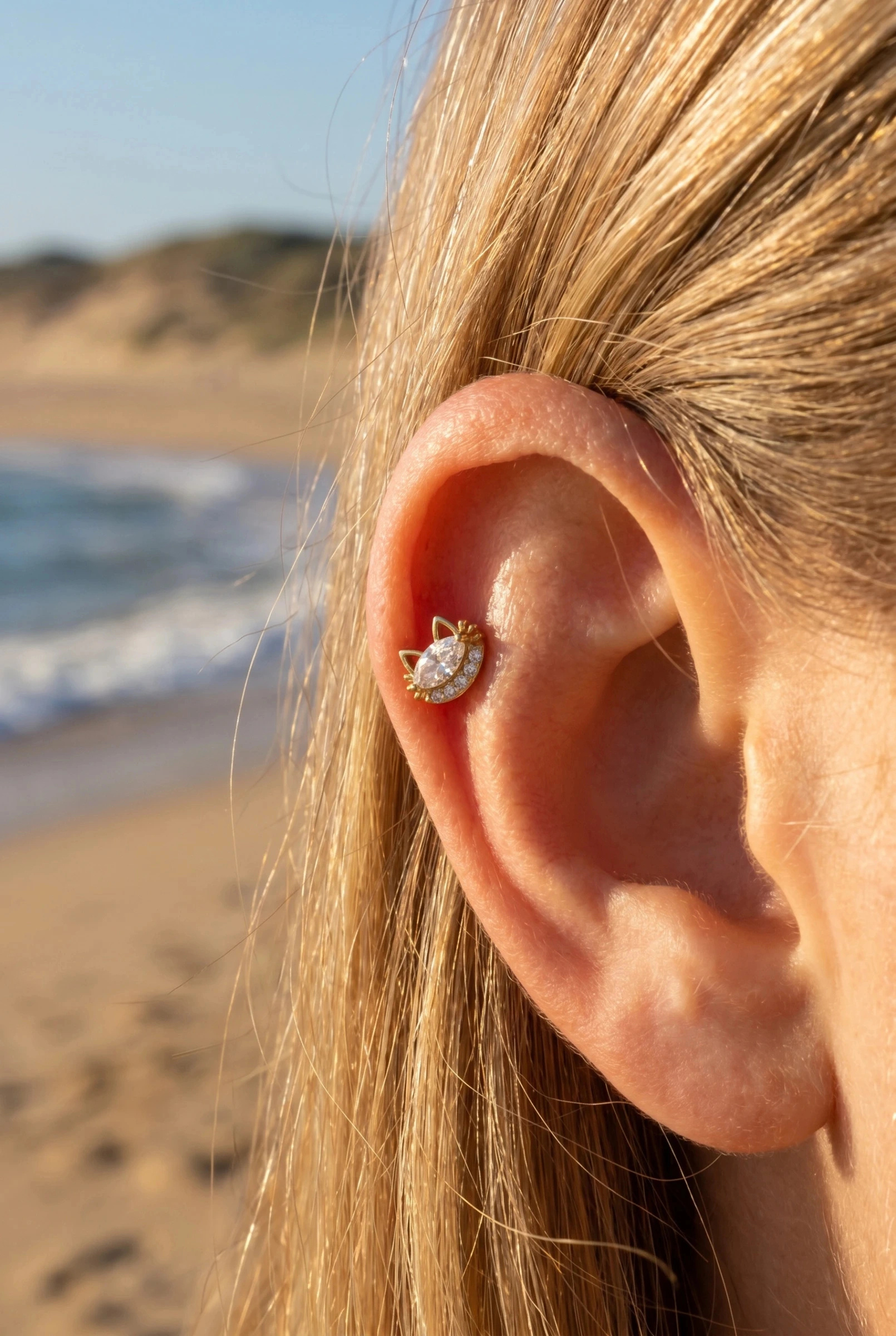 Großhändler Bijoux Mystères - Ohrpiercing aus Edelstahl
