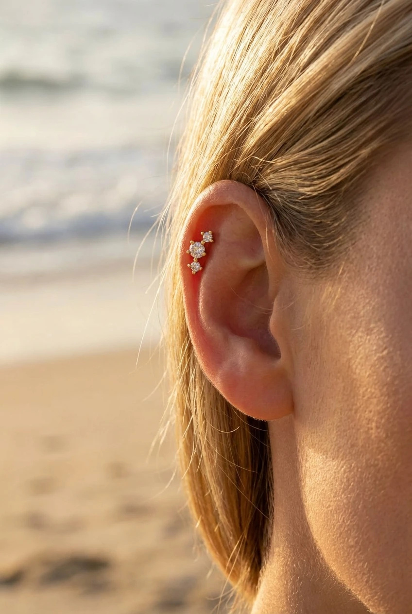 Großhändler Bijoux Mystères - Ohrpiercing aus Edelstahl