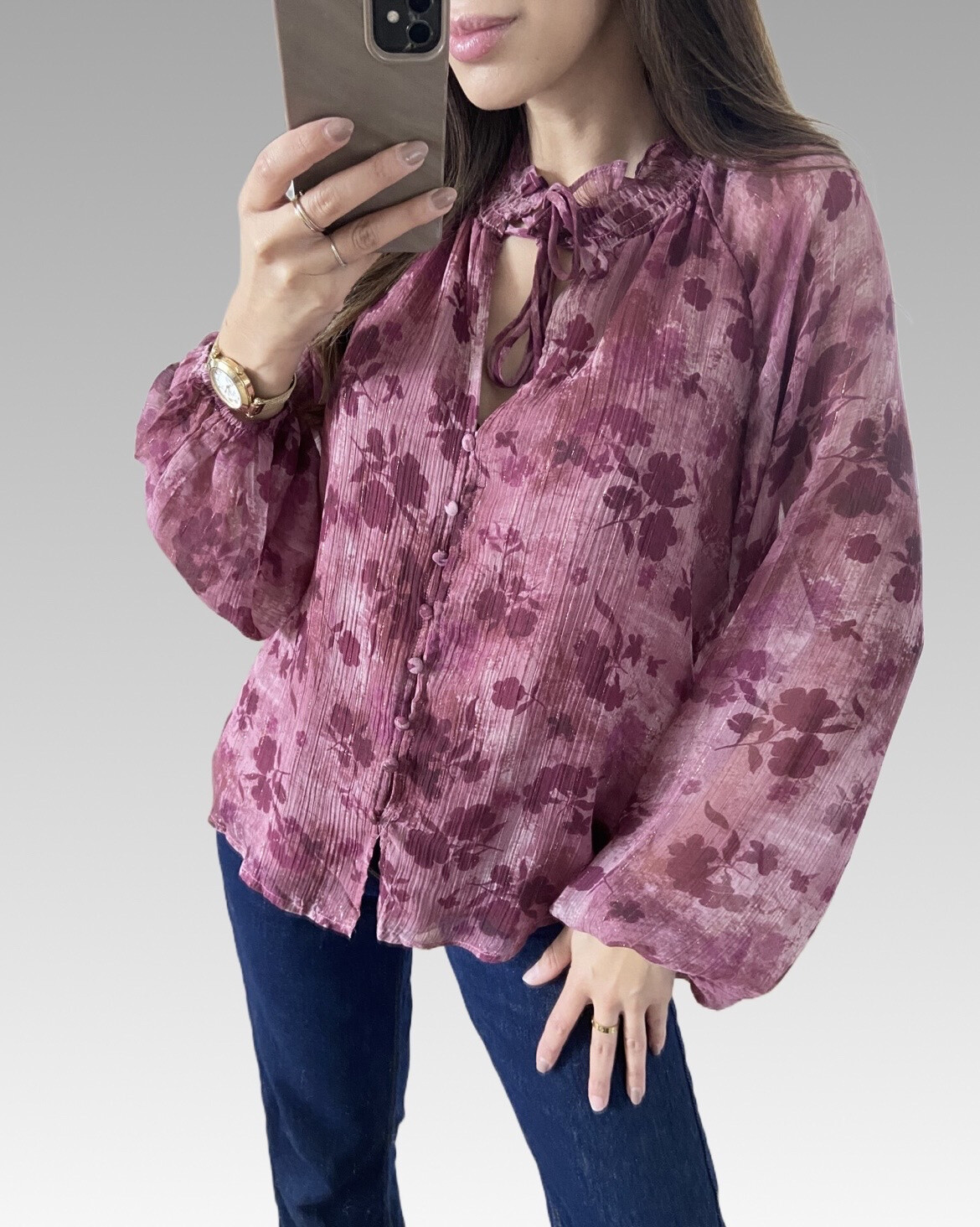 Wholesaler Bisou's project - Voile flower blouse