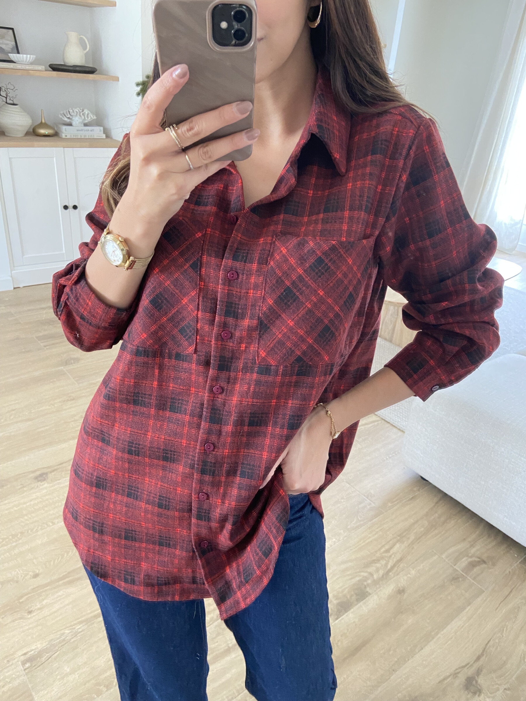 Wholesaler Bisou's project - thick winter check shirt