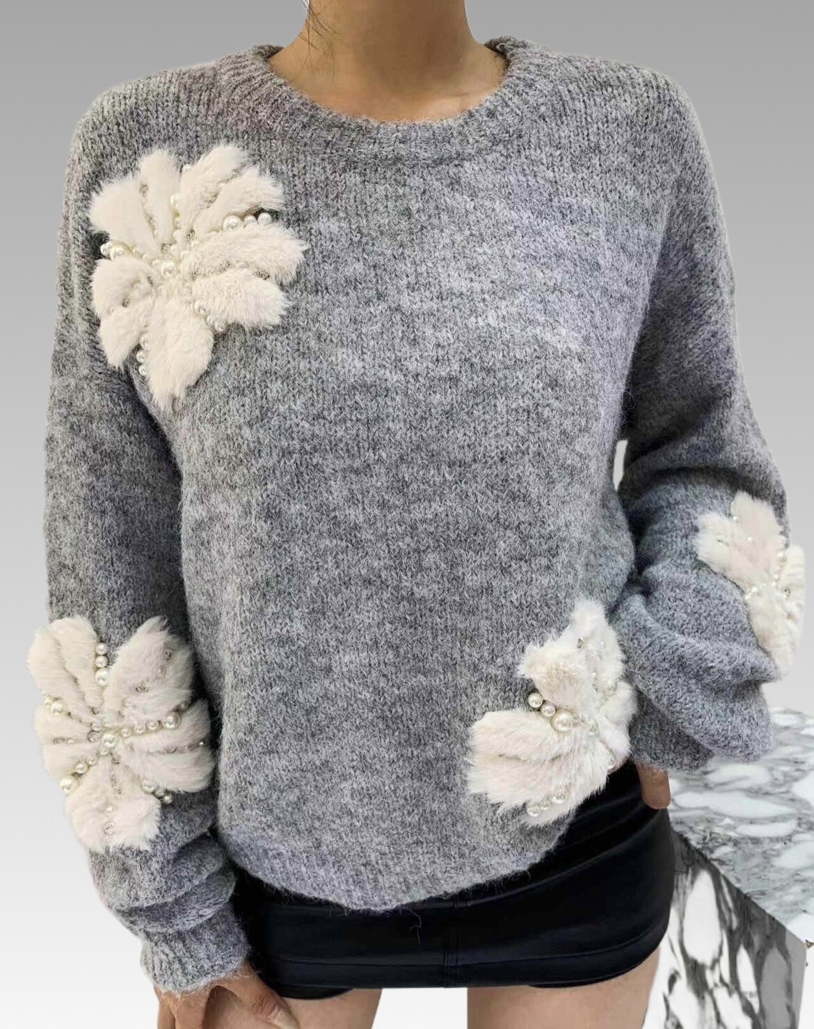 Wholesaler Bisou's project - pearl snow sweater