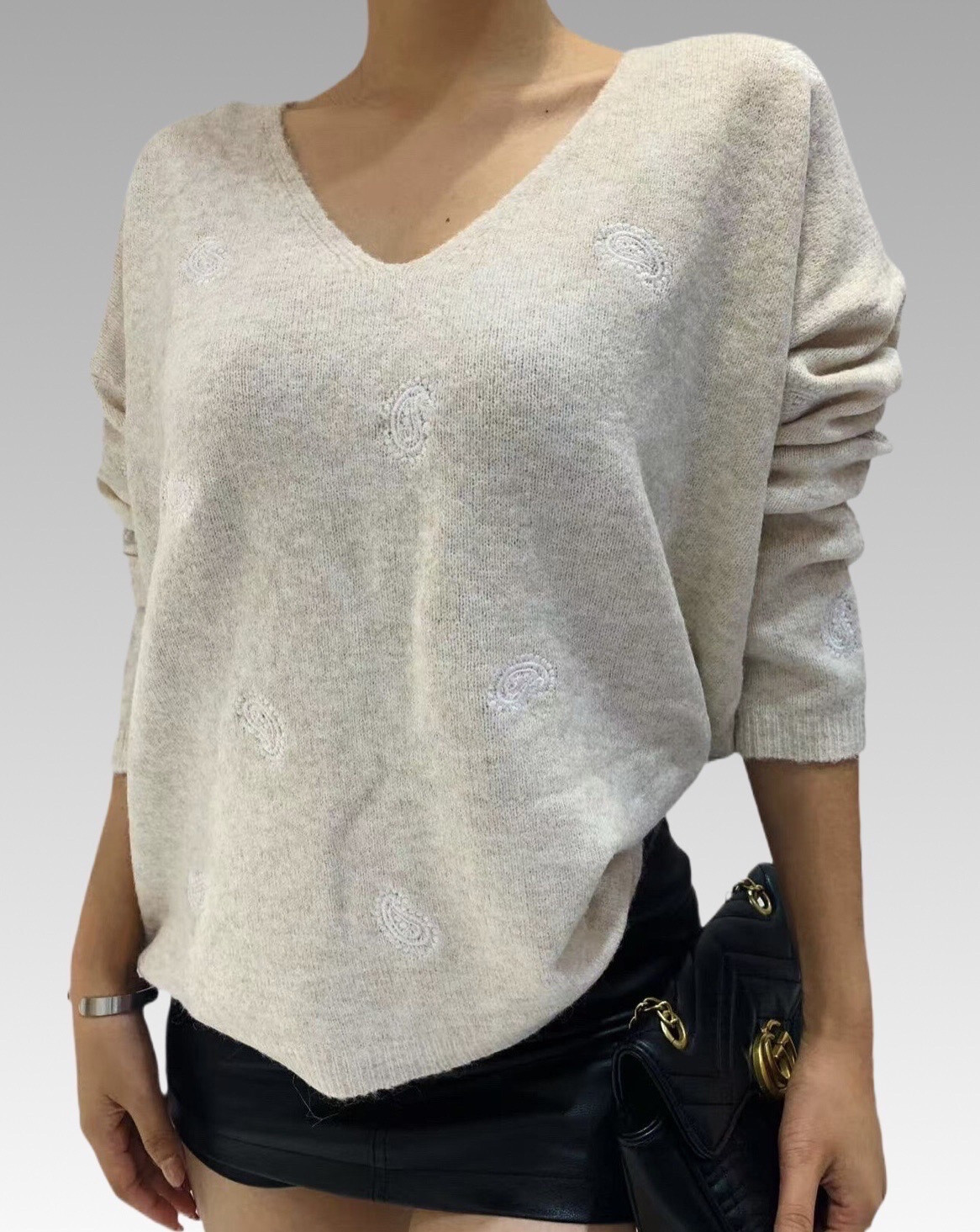 Wholesaler Bisou's project - CASHMERE PATTERN SWEATER