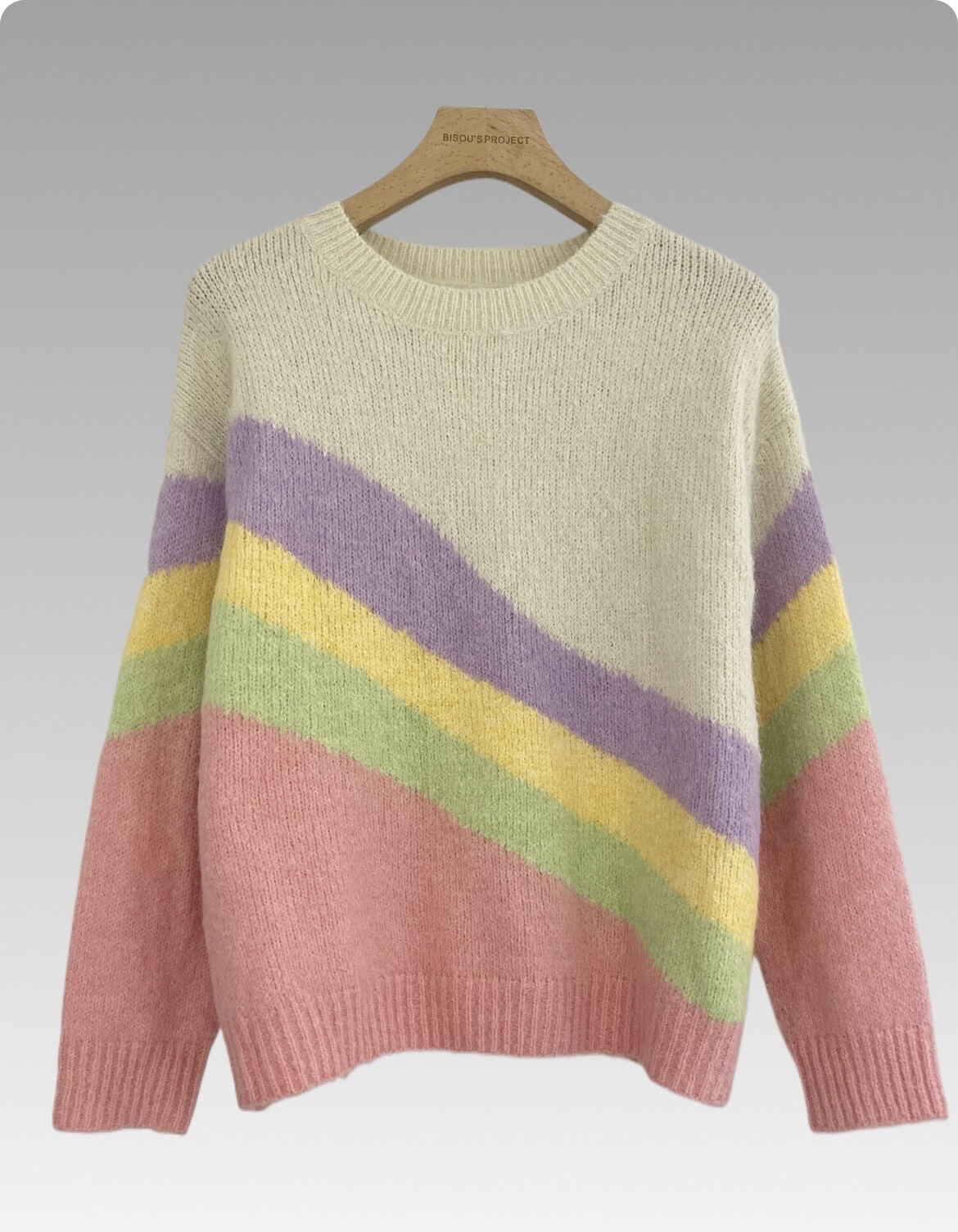 Wholesaler Bisou's project - RAINBOW SWEATER