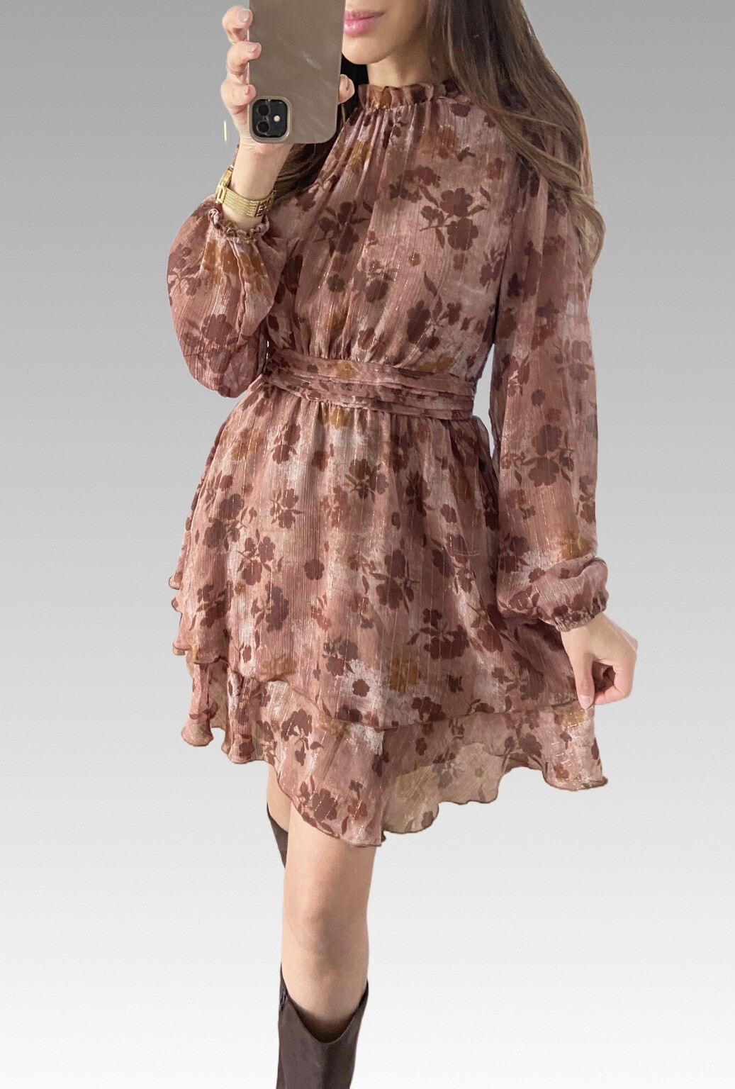 Wholesaler Bisou's project - Lurex flower veil dress