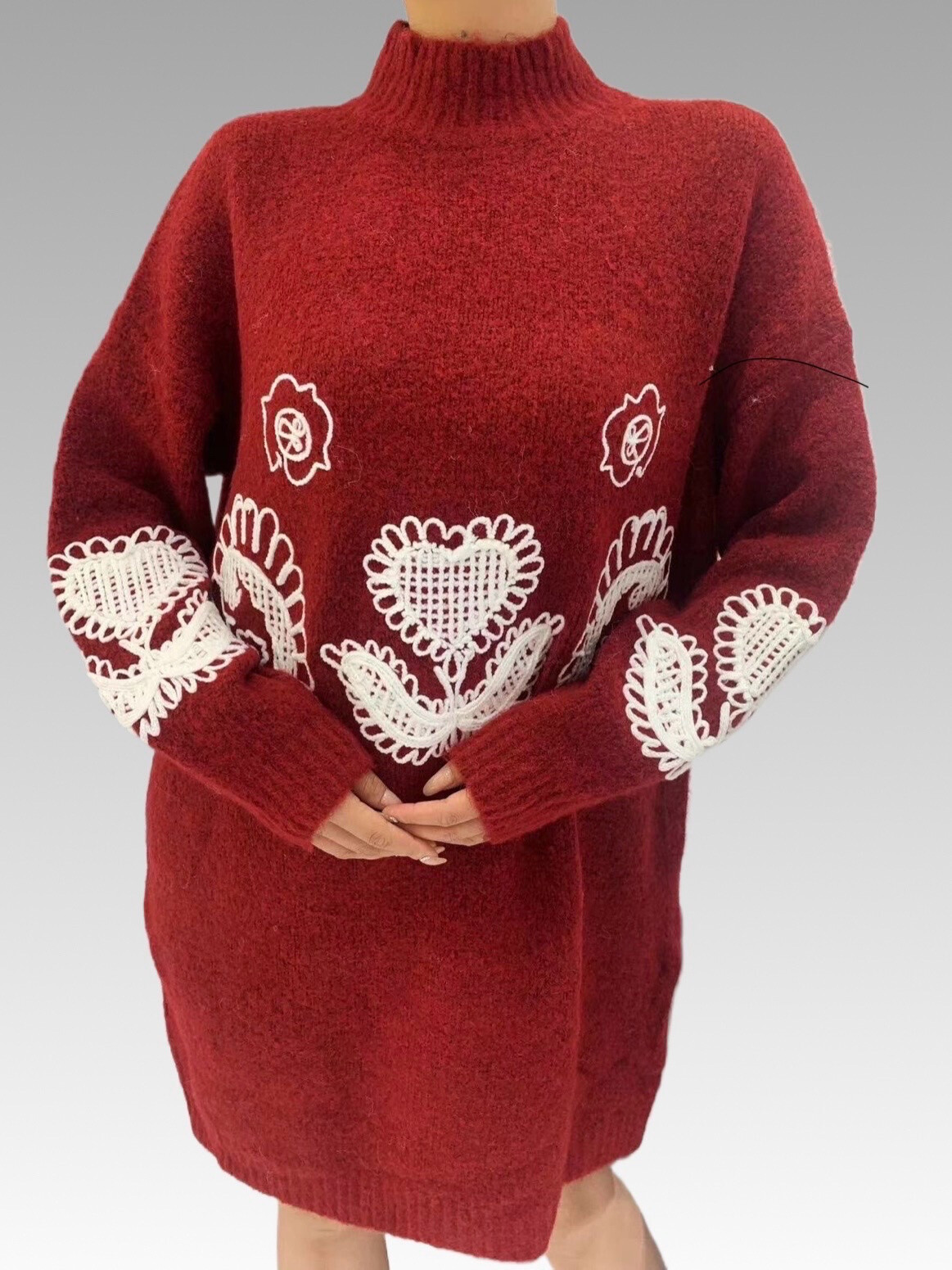 Wholesaler Bisou's project - Sweater dress embroidery