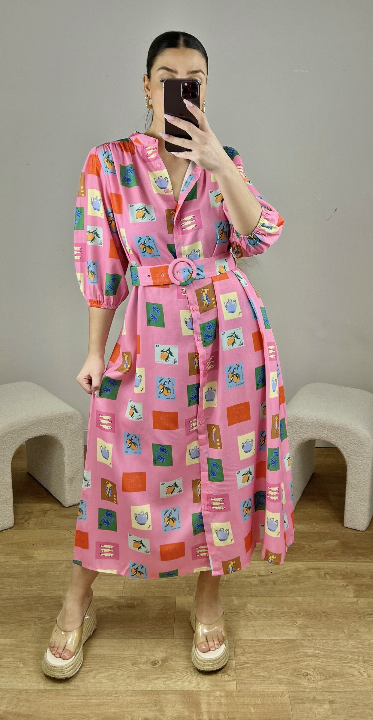 Wholesaler Bisou's project - Print belt dress
