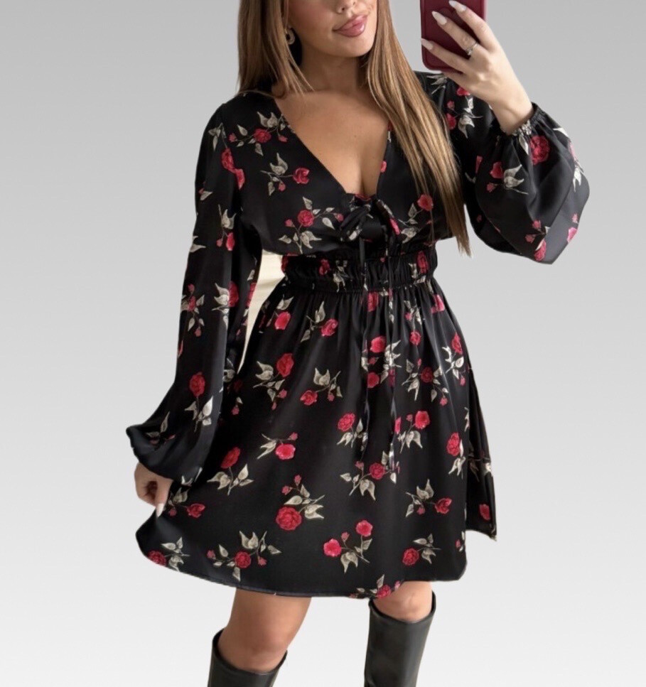 Wholesaler Bisou's project - RED FLOWER DRESS