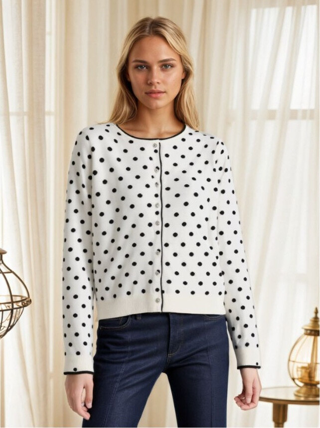 Grossista Bluoltre - Gilet a pois