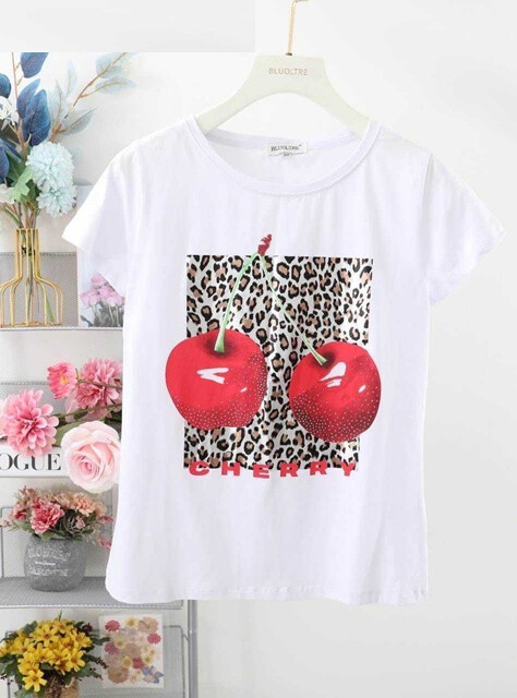 Wholesaler Bluoltre - Strass printed t-shirt