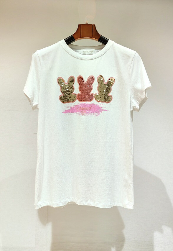 Wholesaler Bluoltre - Printed t-shirt with sequins