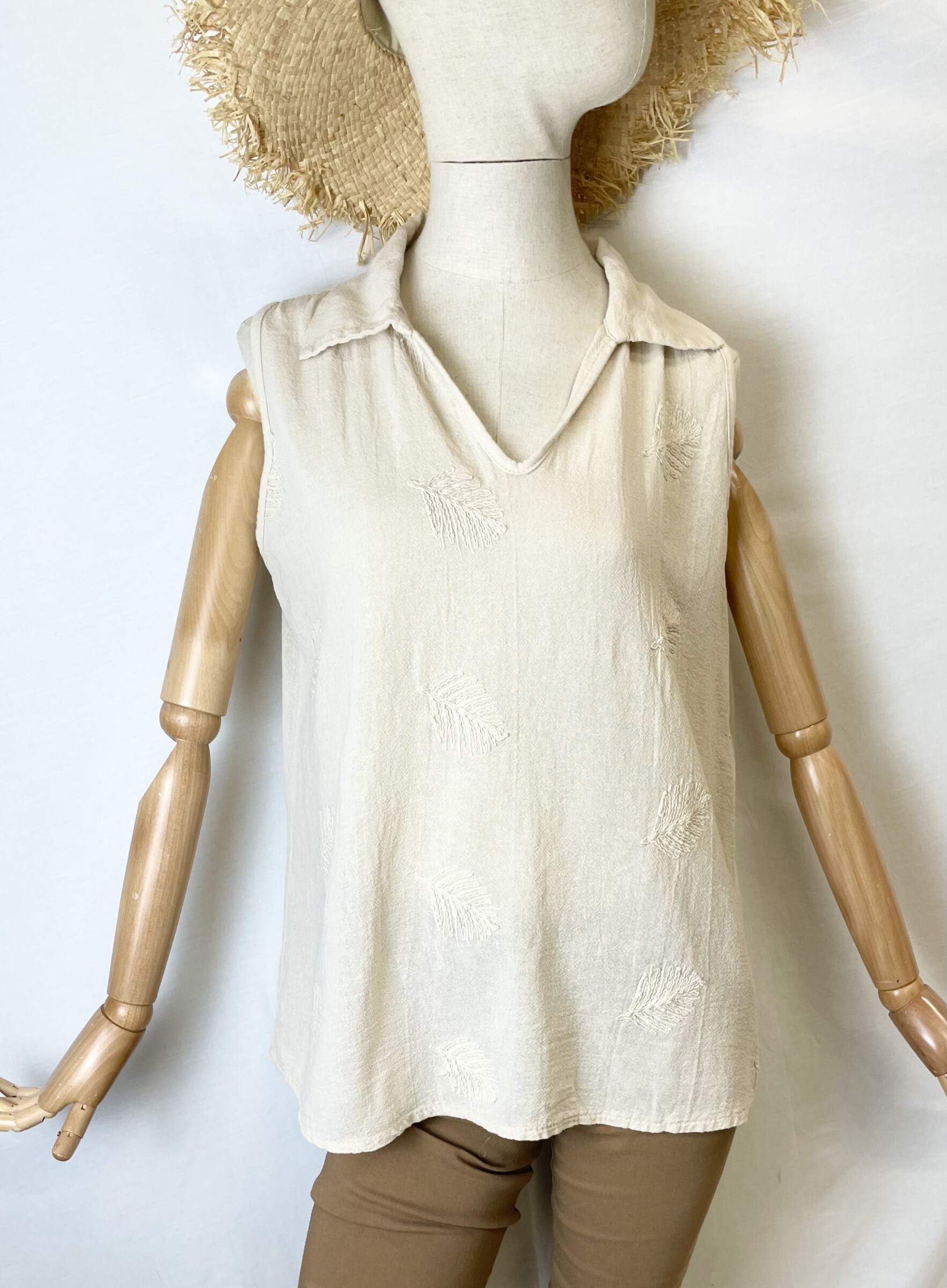 Mayorista Bobo Glam' - Coloque de bordado de palma Camiseta