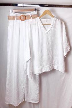 Grossiste Bobo Glam' - Ensemble fluide texture a motif soleil
