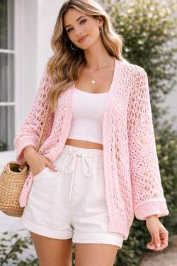 Großhändler Bobo Glam' - Feinstrick-Pullover mit kurzen Ärmeln, lockere Passform