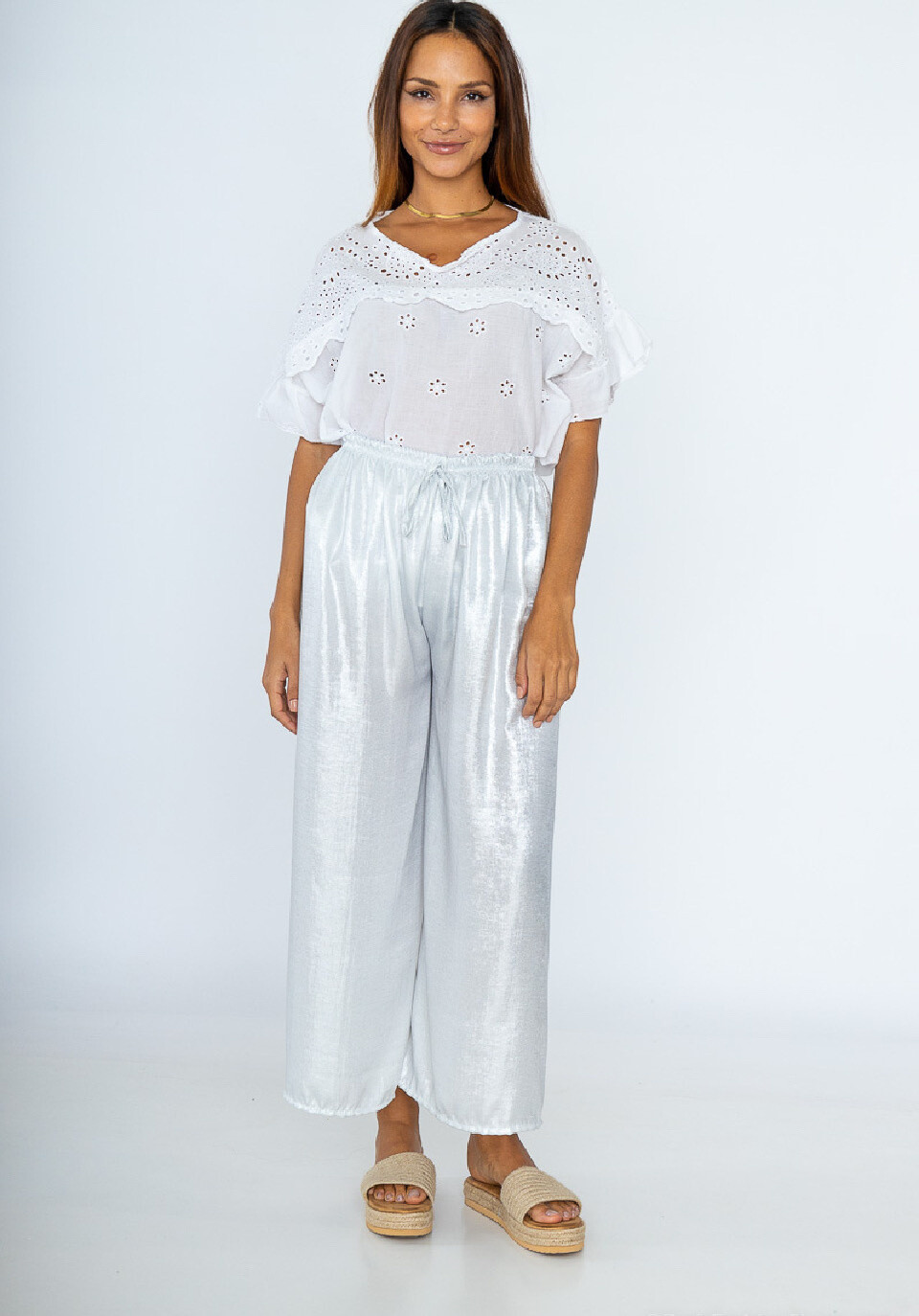 Wholesaler Bobo Glam' - Elasticated fluid iridescent pants