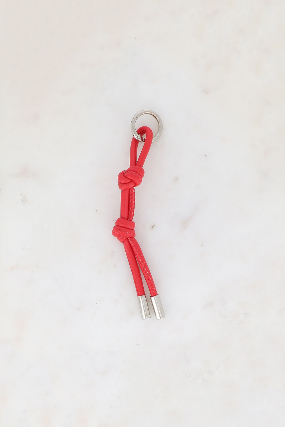 Grossiste Bohm - Porte-clés – corde en simili cuir colorée avec 2 nœuds