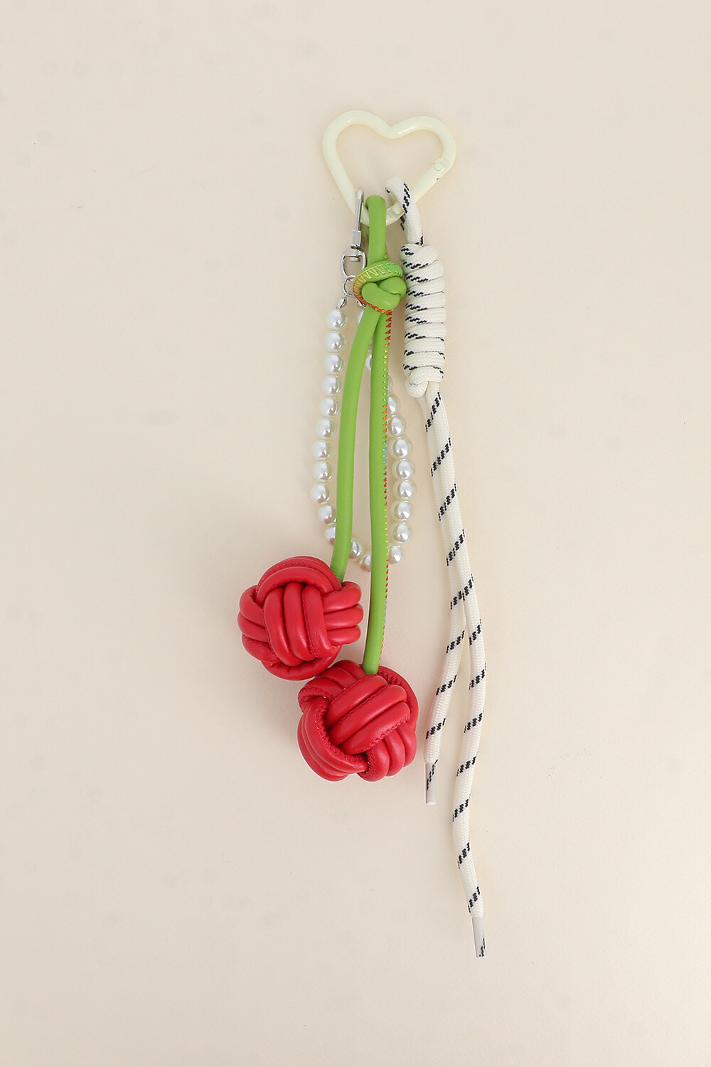 Wholesaler Bohm - Bag grigri - Resin ball chain, laces, braided cherry