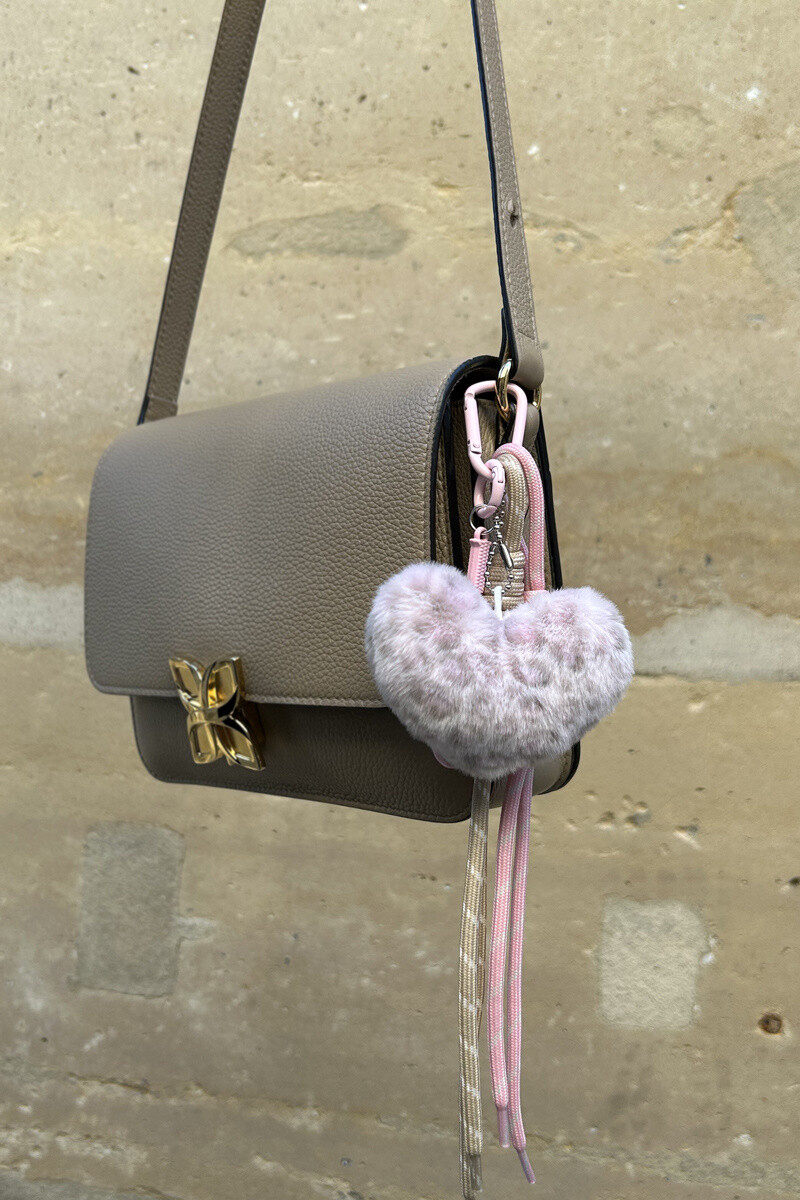 Grossiste Bohm - Grigri de sac spécial love, coeur léopard, raquette