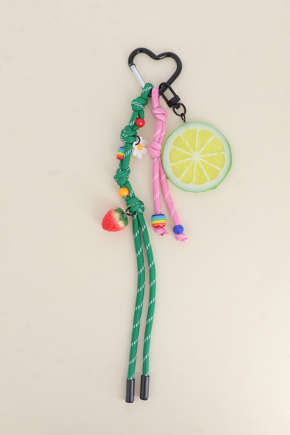 Wholesaler Bohm - Bag grigri - strawberry, fruit slice, 2 pearl cords