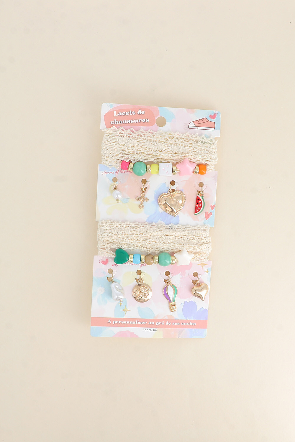 Mayorista Bohm - Cordones con dijes