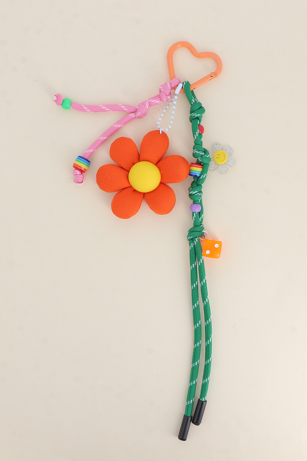 Grossista Bohm - BAG GRIGRI - dadi, fiore di resina piccola, 2 corde di perle, fiore