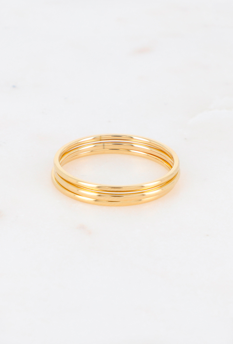 Mayorista Bohm - 3 anillos de oro fino