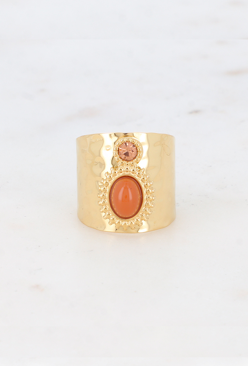 Großhändler Bohm - Samantha-Ring – farbiges Acetat und geschliffener Kristall