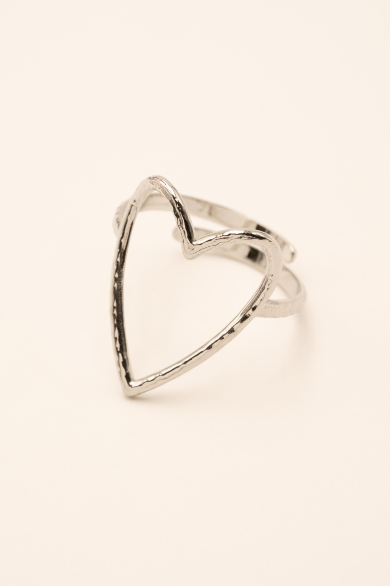 Großhändler Bohm - Schwerer Ring - Herz
