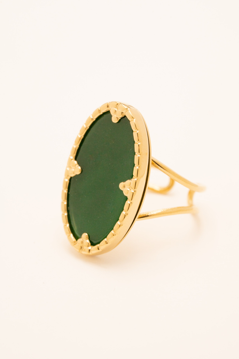 Grossiste Bohm - Bague Méli - pierre naturelle ovale