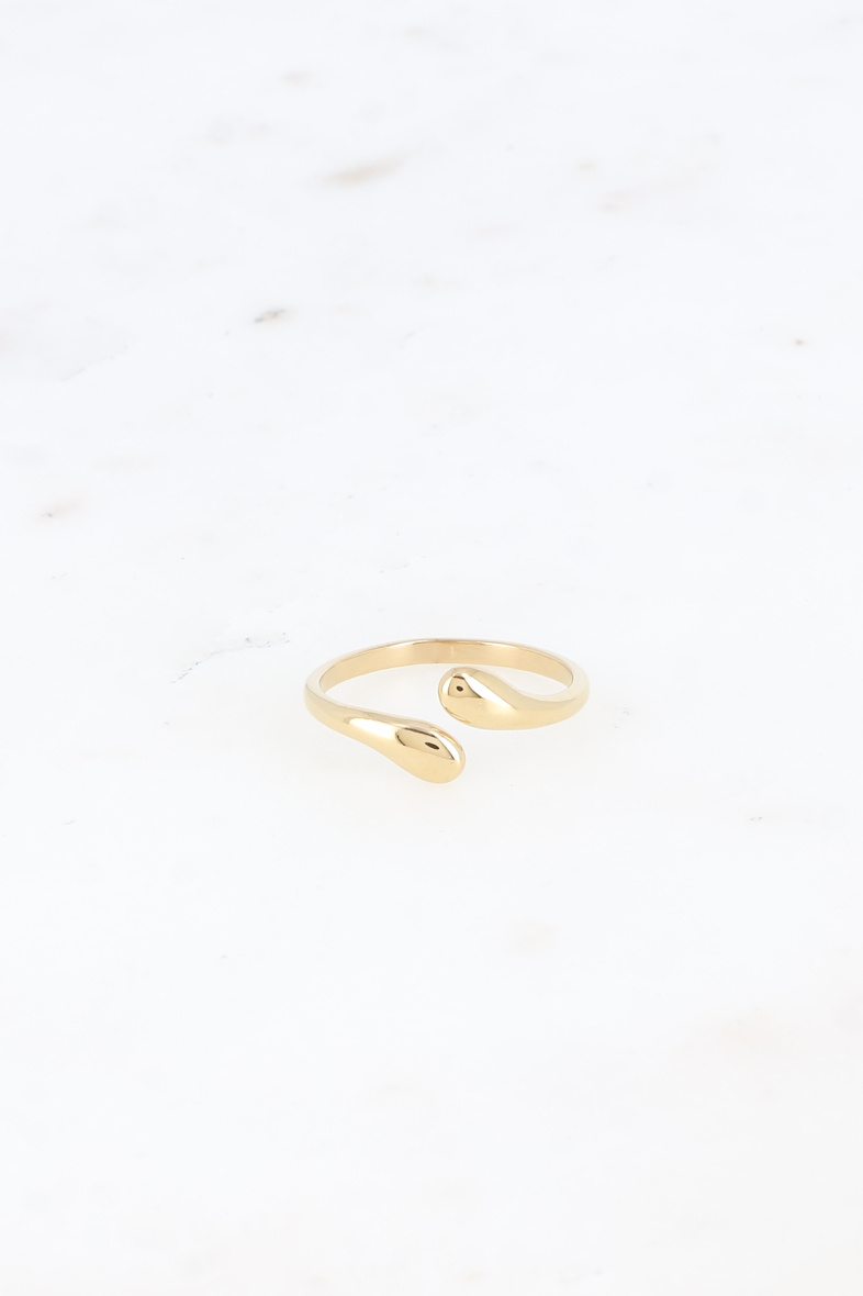 Großhändler Bohm - Offener und dünner Ring – 2 sich kreuzende Linien