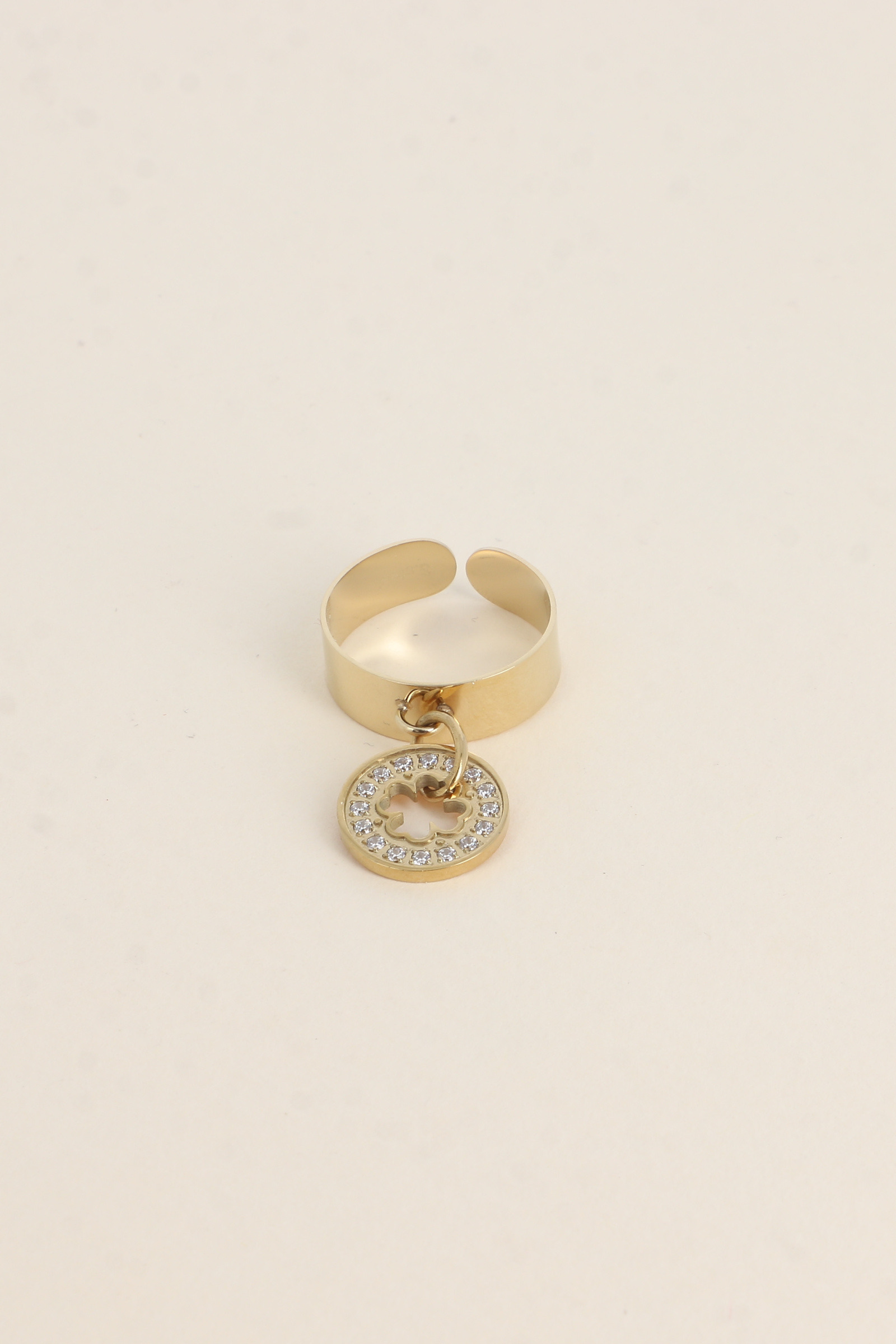 Großhändler Bohm - Isabellinischer Ring - Kleeblatt - Zirkoniumoxide