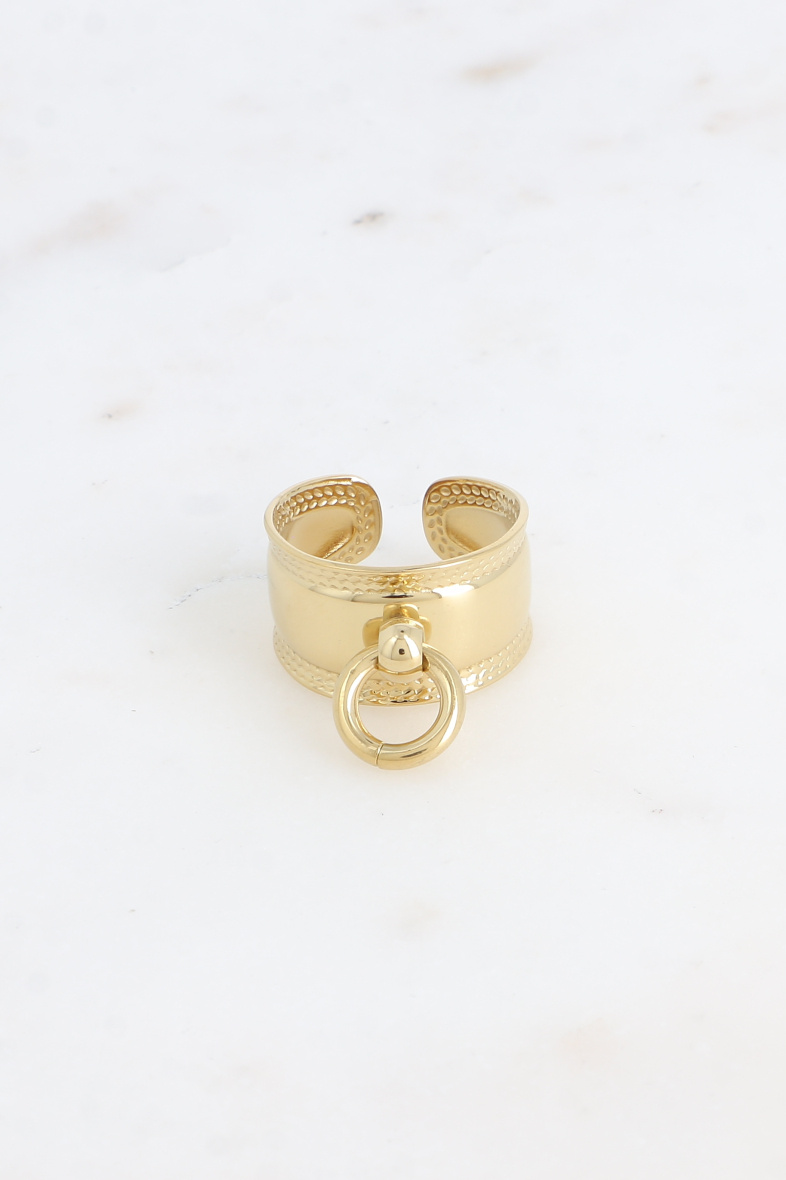 Grossiste Bohm - Bague large - anneau pendant