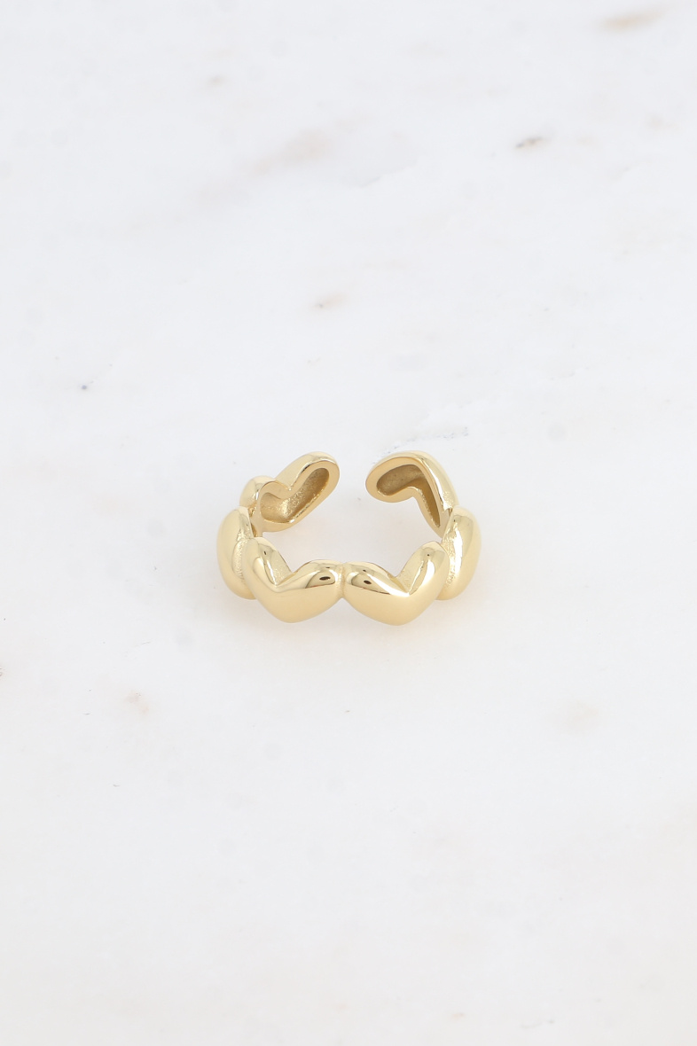Grossiste Bohm - Bague - anneau multi coeurs
