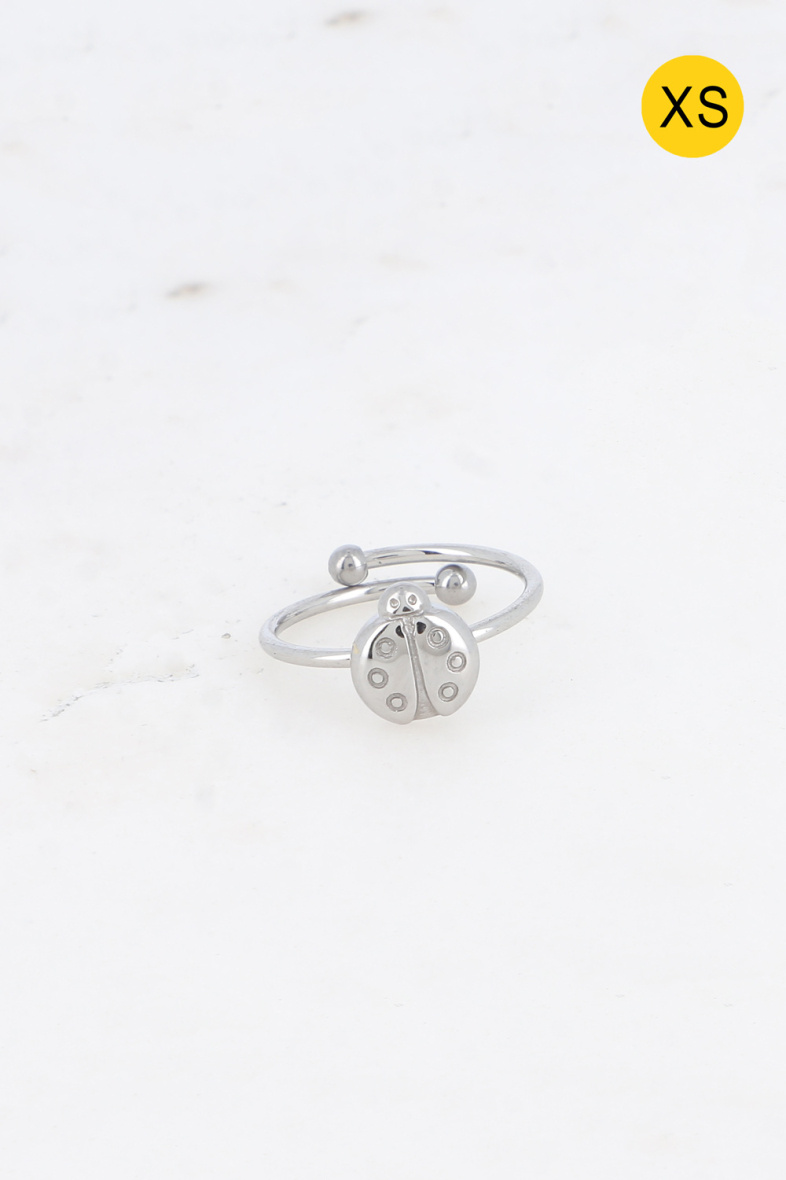 Grossiste Bohm - Bague XS - coccinelle gravée