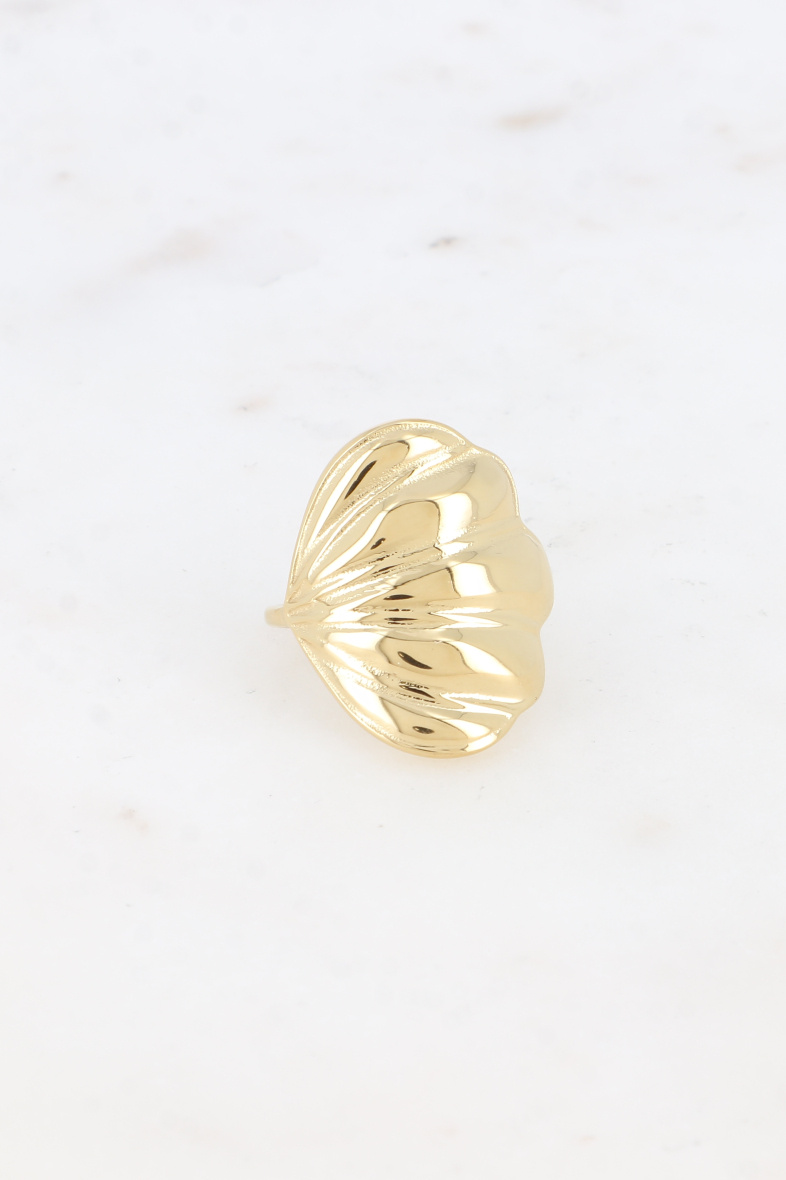 Grossiste Bohm - Bague - forme plate effet coquillage sur le côté