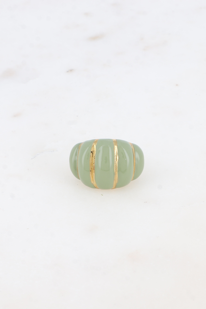 Großhändler Bohm - Ring – Muscheleffekt und Emaille-Ring