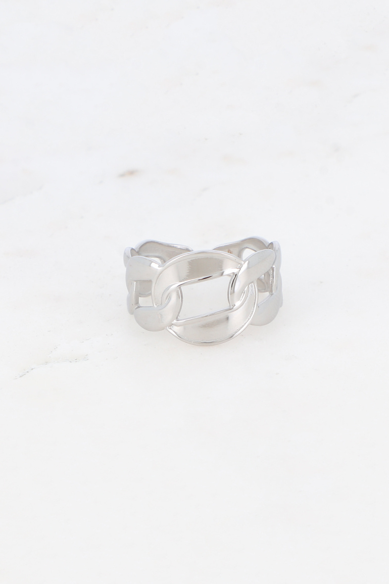 Grossiste Bohm - Bague - maille épaisse ajourée effet mat