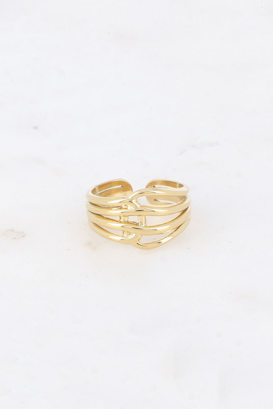 Mayorista Bohm - Anillo - T54 líneas entrelazadas