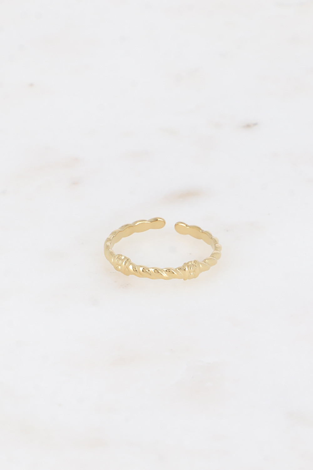 Grossiste Bohm - Bague fine - anneau tressé et petits noeuds
