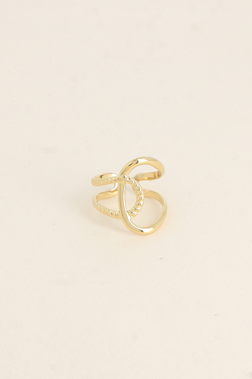 Grossiste Bohm - Bague large - lignes entrecroisées