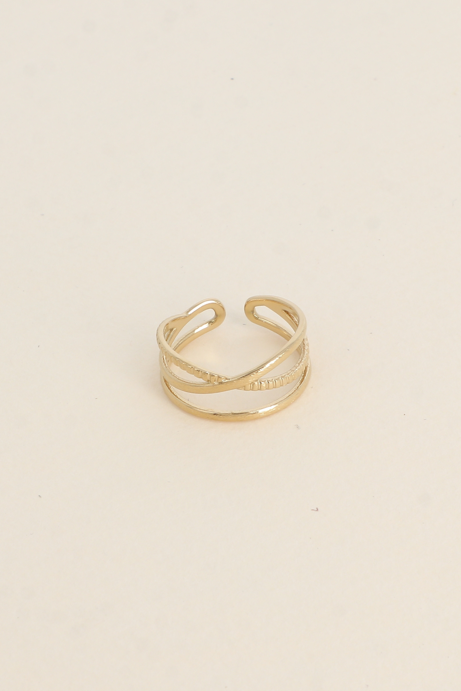 Grossiste Bohm - Bague - 3 anneaux entrecroisés