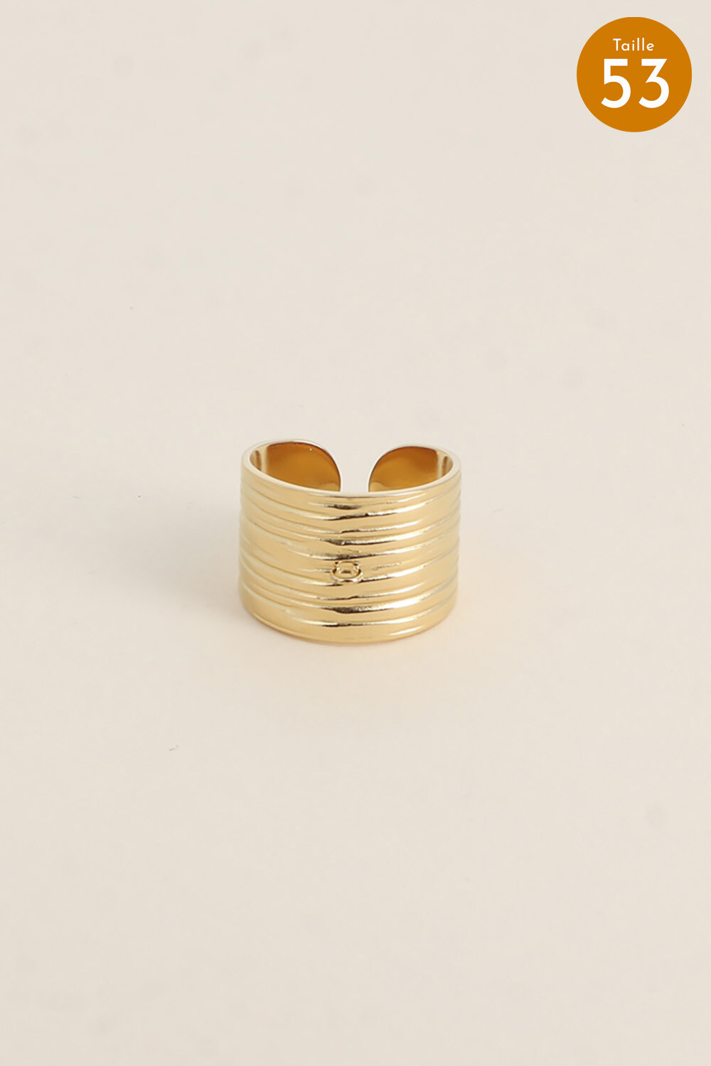 Mayorista Bohm - Anillo - cierre texturizado con pequeño anillo de charms