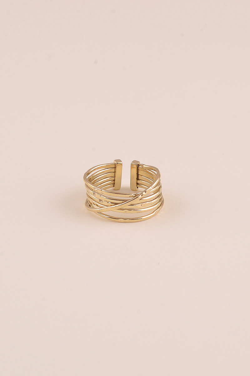 Grossiste Bohm - Bague - 6 anneaux dont un transversal