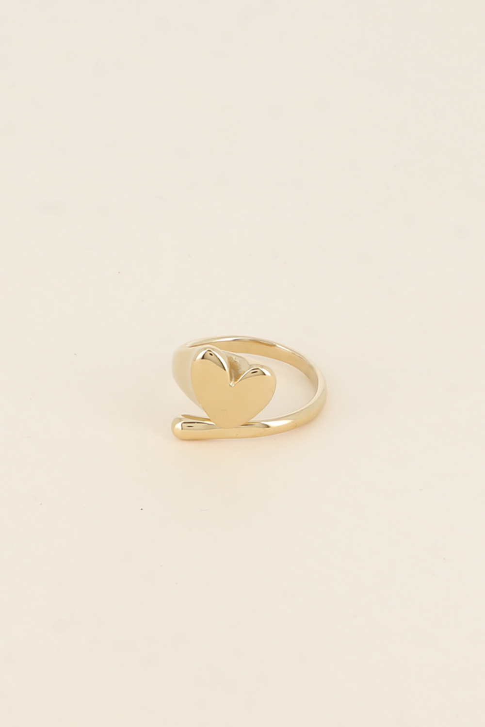 Mayorista Bohm - Anillo abierto - corazón y tallo