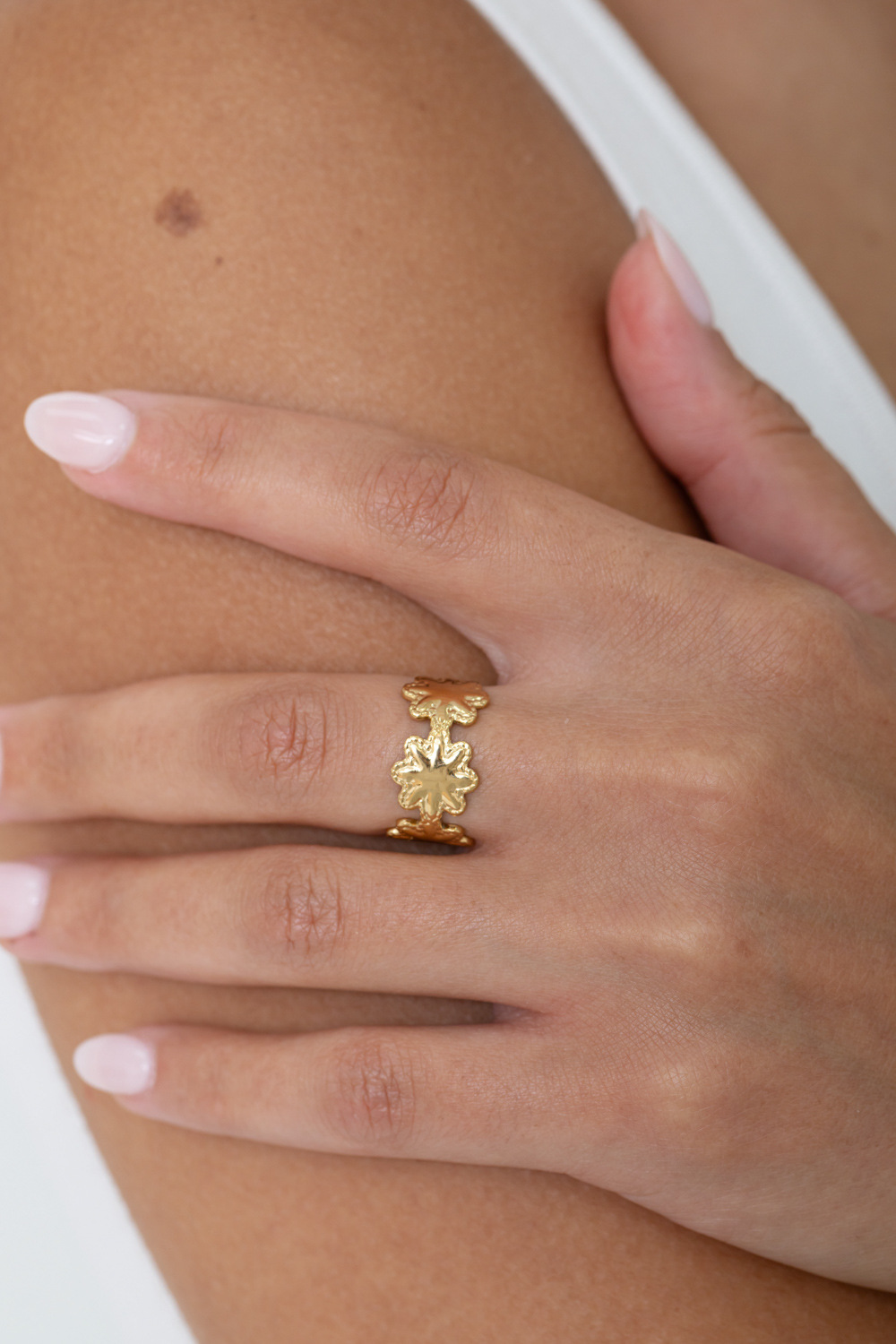 Mayorista Bohm - Anillo - 5 estrellas con bordes trenzados