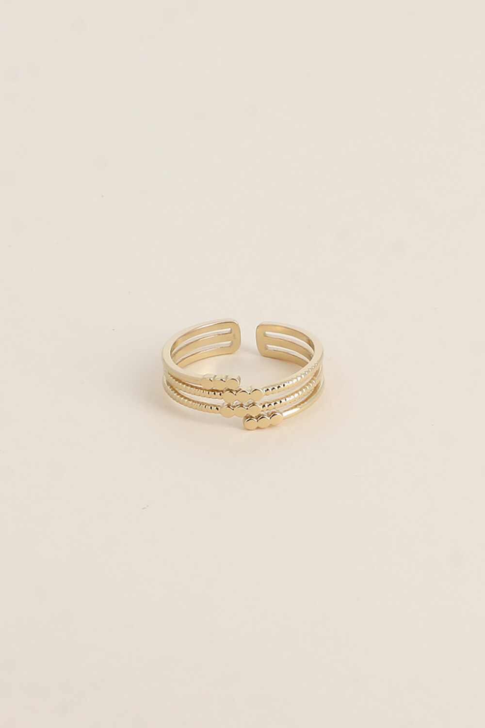 Mayorista Bohm - Anillo - 4 líneas estriadas