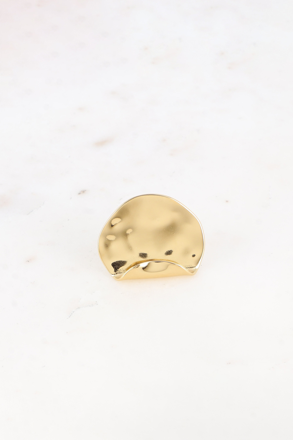 Wholesaler Bohm - Ring - curved and hammered round piece